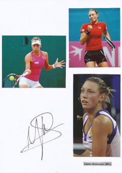 Yannina Wickmayer  Belgien  Tennis Autogramm Karte original signiert 