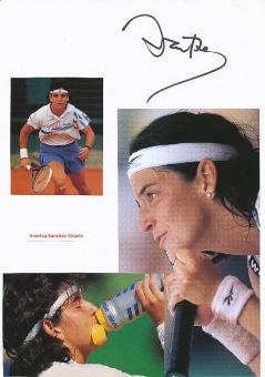Arantxa Sanchez Vicario  Spanien  Tennis Autogramm Karte original signiert 