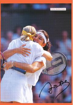 Arantxa Sanchez Vicario  Spanien  Tennis Autogramm Bild original signiert 