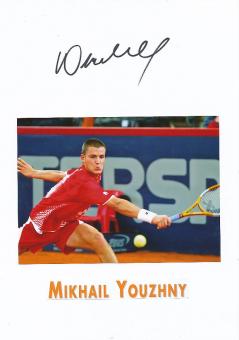Mikhail Youzhny  Rußland  Tennis Autogramm Karte original signiert 