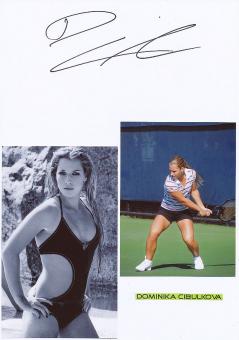 Dominika Cibulkova  Slowakei Tennis Autogramm Karte original signiert 