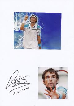 Jeremy Chardy  Frankreich Tennis Autogramm Karte original signiert 