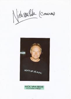 Nick van Eede  Cutting Crew  Musik Autogramm Karte original signiert 