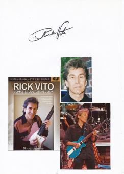 Rick Vito  Fleetwood Mac  Musik Autogramm Karte original signiert 