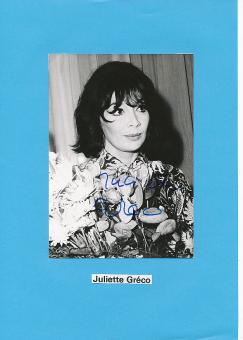 Juliette Greco † 2020 Frankreich Musik Autogramm Foto original signiert 