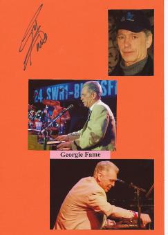 Georgie Fame  Musik Autogramm Karte original signiert 