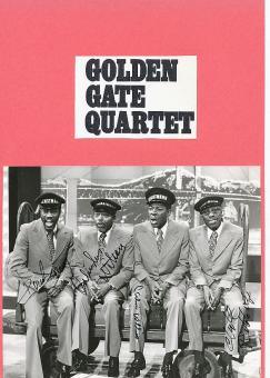 The Golden Gate Quartet   Musik Autogramm Foto original signiert 