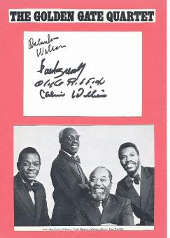 The Golden Gate Quartet  Musik Autogramm Karte original signiert 