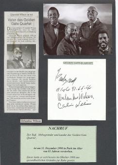 The Golden Gate Quartet  Musik Autogramm Karte original signiert 