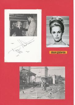 2  x  Tippi Hedren  Film & TV Autogramm Bild + Karte original signiert 