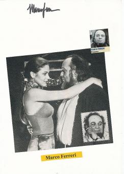 Marco Ferreri † 1997  Italien Regisseur  Film & TV Autogramm Karte original signiert 