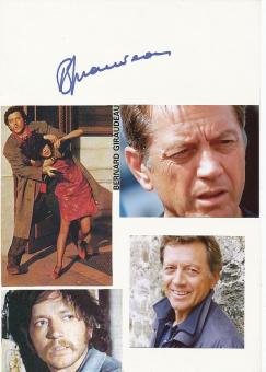 Bernard Giraudeau † 2010  Frankreich  Film & TV Autogramm Karte original signiert 