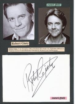 Robert Ginty † 2009  USA  Film & TV Autogramm Karte original signiert 