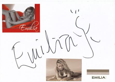 Emilia   Musik Autogramm Karte original signiert 