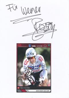 2  x  Fabian Cancellara  Schweiz  2  x  Olympia Sieger  Radsport Autogrammkarte + Karte original signiert 
