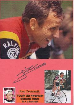 Joop Zoetemelk  NL  Tour de France Sieger 1980  Radsport Autogramm Karte original signiert 