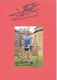 2  x  Michel Pollentier Belgien  Radsport Autogrammkarte + Karte original signiert 