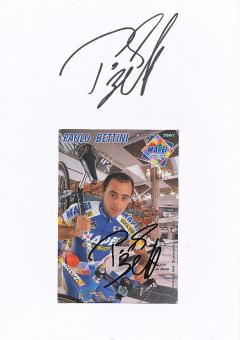 2  x  Paolo Bettini  Italien  Radsport Autogrammkarte + Karte original signiert 