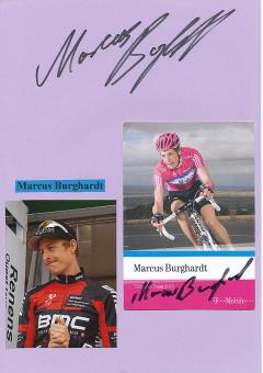 2  x  Marcus Burghardt  Radsport Autogrammkarte + Karte original signiert 