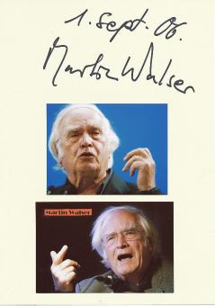 Martin Walser  Schriftsteller  Literatur Karte original signiert 