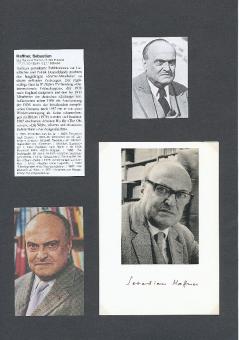 Sebastian Haffner † 1999  Schriftsteller  Literatur Karte original signiert 