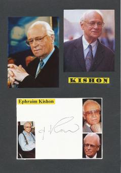 Ephraim Kishon † 2005  Ungarn  Schriftsteller  Literatur Karte original signiert 