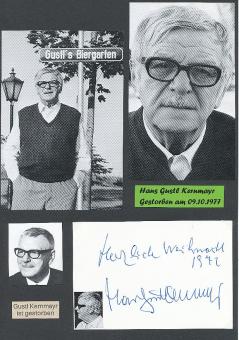 Hans Gustl Kernmayr † 1977  Schriftsteller  Literatur Karte original signiert 