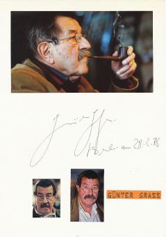 Günter Grass † 2015  Schriftsteller 1999 Literatur Nobelpreis Karte original signiert 
