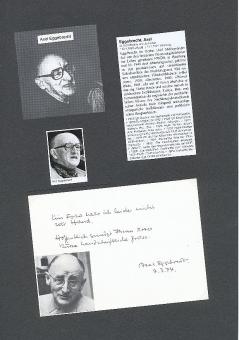 Axel Eggebrecht † 1991  Schriftsteller  Literatur Karte original signiert 