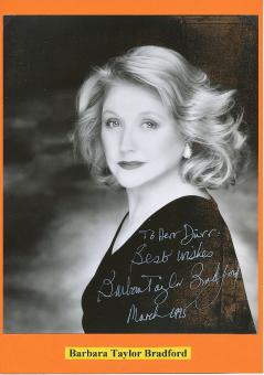 Barbara Taylor Bradford  GB  Schriftstellerin  Literatur Autogramm Foto original signiert 