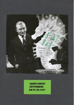 James Krüss † 1997  Schriftsteller  Literatur Autogramm Foto original signiert 