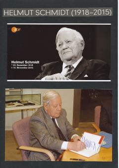 Helmut Schmidt † 2015  Bundeskanzler  Politik Autogramm Foto original signiert 