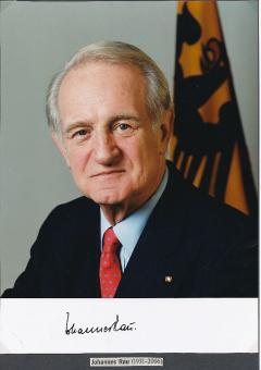 Johannes Rau † 2006  Bundespräsident  Politik Autogramm Foto original signiert 