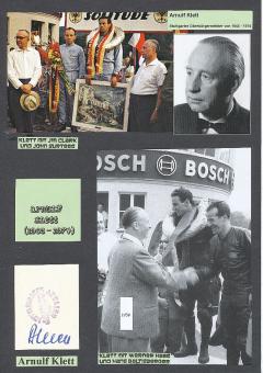 Arnulf Klett † 1974  Bürgermeister Stuttgart  Politik Autogramm Karte original signiert 