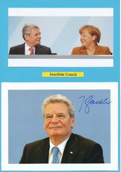 Joachim Gauck  Bundespräsident Politik Autogramm Foto original signiert 