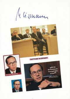 Matthias Wissmann   Politik Autogramm Karte original signiert 