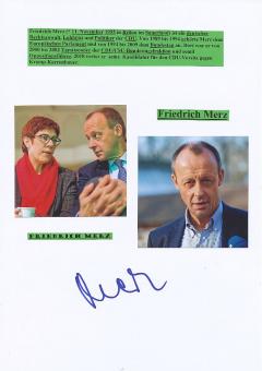 Friedrich Merz  CDU   Politik Autogramm Karte original signiert 