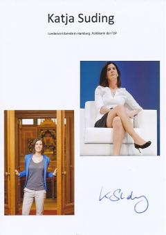 Katja Suding  FDP   Politik Autogramm Karte original signiert 