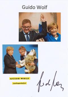 Guido Wolf   Politik Autogramm Karte original signiert 