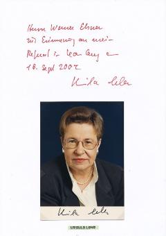 2  x  Ursula Lehr  Politik Autogrammkarte + Karte original signiert 