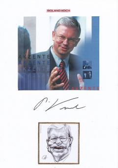 Roland Koch  Politik Autogramm Karte original signiert 