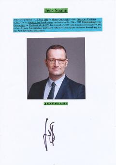 Jens Spahn  CDU  Politik Autogramm Karte original signiert 