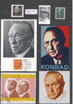 Konrad Adenauer  Bundeskanzler Erstagskarte 1968 