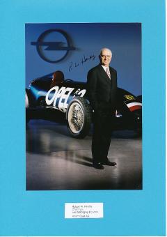 Robert W. Hendry Opel  Auto  Wirtschaft Autogramm Foto original signiert 