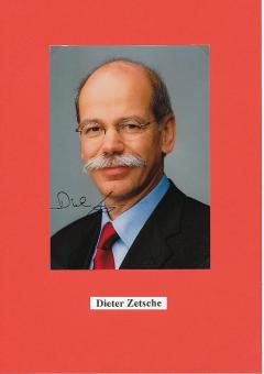Dieter Zetsche  Mercedes  Auto  Wirtschaft Autogramm Foto original signiert 