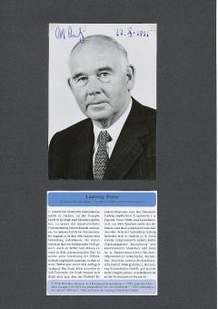 Peter Ludwig † 1996  Schokolade  Wirtschaft Autogramm Foto original signiert 