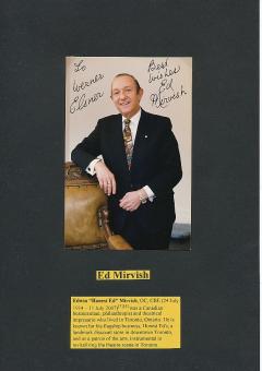 Ed Mirvish † 2007  Kanada  Unternehmer  Wirtschaft Autogramm Foto original signiert 