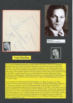 Veit Harlan † 1964  Kriegs Film Regisseur Autogramm Karte original signiert 