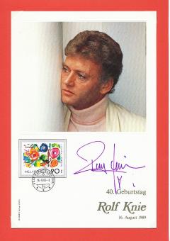 Rolf Knie  Zirkus  Autogrammkarte original signiert 