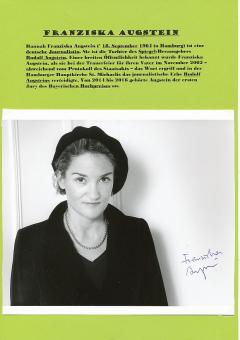 Franziska Augstein Autorin Schriftstellerin Literatur  Autogramm Foto original signiert 